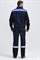 Костюм Виват-1 Премиум IMP (тк.Смесовая,240) брюки, т.синий/черный/васильковый - фото 68293