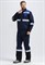 Костюм Виват-1 Премиум IMP (тк.Смесовая,240) брюки, т.синий/черный/васильковый - фото 68301