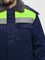 Куртка зимняя Бригада NEW (тк.Смесовая,210), т.синий/лимонный - фото 68432