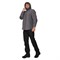 Куртка "Кеми" флисовая с капюшоном темно-серый - фото 68747