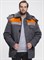 Куртка зимняя Бригада NEW (тк.Смесовая,210), т.серый/оранжевый - фото 69048