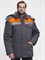 Куртка зимняя Бригада NEW (тк.Смесовая,210), т.серый/оранжевый - фото 69049