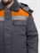 Куртка зимняя Бригада NEW (тк.Смесовая,210), т.серый/оранжевый - фото 69051