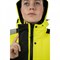 Зимняя женская сигнальная куртка BRODEKS KW230, желтый/черный - фото 70912