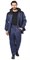 Костюм "Комфорт" зимний куртка удл., брюки синий с черным тк.Таслан  (ЧЗ) - фото 72665