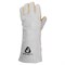 JWK1401 Ferrus Long Перчатки сварщика Jeta Safety с крагой из спилковой кожи с подкладкой из хлопчатобумажной ткани и флиса, с дополнительной накладкой на ладони, цвет серый/желтый - фото 76711