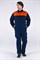 Костюм Союз (тк.Саржа,230) брюки, т.синий/оранжевый - фото 7981