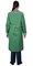 Халат СИРИУС-ТЕХНОЛОГ женский, зеленый со средне-серым - фото 83865