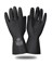 Перчатки Safeprotect КЩС-1-SP LUX черные (латекс, слой Silver, толщ.0,65мм,дл.300мм) - фото 85295
