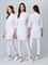 Халат женский Симпл-001 (тк.Смесовая,120) MedLine, белый - фото 92439