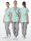 Костюм женский Симпл-001 (тк.Смесовая,120) MedLine, серый/мятный - фото 92461