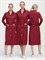 Халат женский Диана (тк.ТиСи), бордовый/белый - фото 92489 Халат женский Диана (тк.ТиСи), бордовый/белый - фото 92489