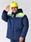 Куртка зимняя Экспертный-Люкс NEW (Смесовая, 210), темно-синий/лимонный - фото 93672