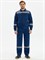 Костюм Лигор-1 СОП К. (тк.Смесовая,210) брюки, т.синий/серый - фото 93746