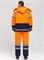 Костюм зимний для дорожника Ультра (тк.Смесовая,210) п/к, оранжевый/т.синий - фото 94605