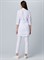 Халат женский Симпл-001 (тк.Смесовая,120) MedLine, белый - фото 94665