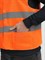 Жилет сигнальный ProfLineBase с пуговицами и карманами (тк.Полиэфир,100), оранжевый - фото 95500