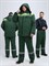 Костюм зимний Труженик-Ультра СОП (тк.Смесовая,210) брюки, т.зеленый/лимонный - фото 96187