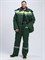 Костюм зимний Труженик-Ультра СОП (тк.Смесовая,210) брюки, т.зеленый/лимонный - фото 96197