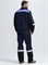 Костюм Виват-2 Премиум IMP (тк.Смесовая,240) п/к, т.синий/черный/васильковый - фото 96239
