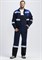 Костюм Виват-2 Премиум IMP (тк.Смесовая,240) п/к, т.синий/черный/васильковый - фото 96240