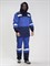 Костюм рабочий Антигнус (тк.Смесовая,210), т.синий/васильковый - фото 96652