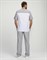 Мужской костюм Стоматолог (ткань ТиСи), серый/белый - фото 96788