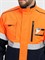 Куртка-трансформер сигнальная ProfLineSpecialist (тк.Смесовая МВО,240), оранжевый/т.синий - фото 96833
