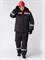 Костюм зимний Титан (Смесовая, 210) п/к, черный/красный - фото 96907