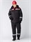 Костюм зимний Титан (Смесовая, 210) п/к, черный/красный - фото 96910