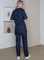 Костюм женский Вера (тк.ТиСи), т.синий - фото 97275