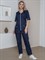 Костюм женский Вера (тк.ТиСи), т.синий - фото 97277