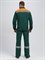 Костюм для ИТР СОП IMP (тк.Саржа,250) п/к, т.зеленый/оранжевый - фото 97853