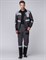 Костюм Виват-1 Премиум IMP (тк.Смесовая,240) брюки, т.серый/черный/св.серый - фото 97935