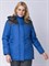 Куртка зимняя женская Сакрин (Дюспо), васильковый/темно-серый - фото 98494