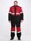 Костюм зимний Нордхард-2 СОП (тк.Смесовая,250) п/к, черный/красный - фото 98573