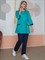 Женский костюм Вояж (ткань ТиСи), светло бирюзовый/темно синий - фото 98884 Женский костюм Вояж (ткань ТиСи), светло бирюзовый/темно синий - фото 98884