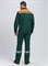 Костюм для ИТР СОП IMP (тк.Саржа,250) брюки, т.зеленый/оранжевый - фото 99313